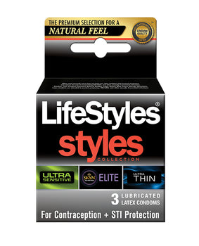 Lifestyles 敏感保險套套裝 - 品種三件套 - Featured Product Image