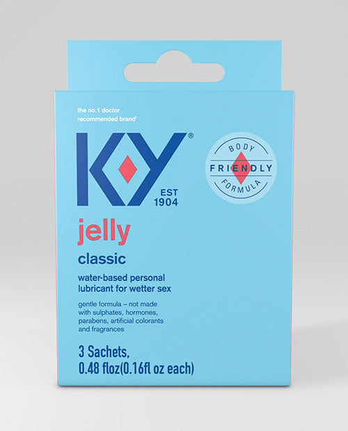 K-Y Water Based Jelly Lube - 3 Sachets Pack - featured product image.