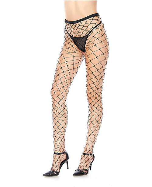 Shop for the Large Fence Net Pantyhose Black O/S at My Ruby Lips