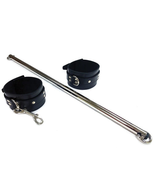 Rouge Leather Leg Spreader Bar: Ultimate Intimacy Upgrade Product Image.