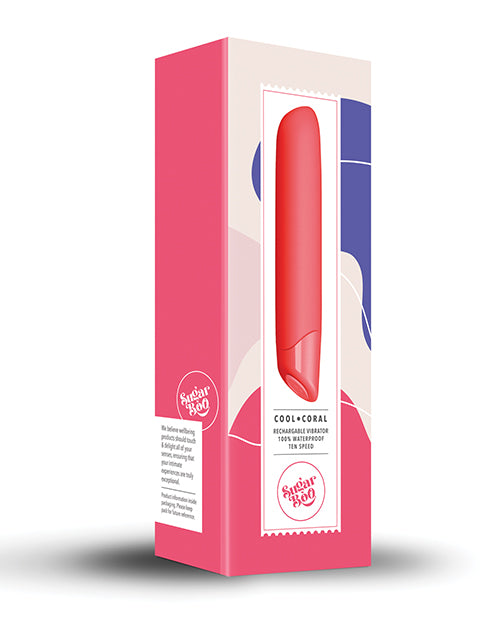 Shop for the Rocks Off Sugar Boo Coral Silicone Vibrator - 10 Vibration Settings & Waterproof at My Ruby Lips