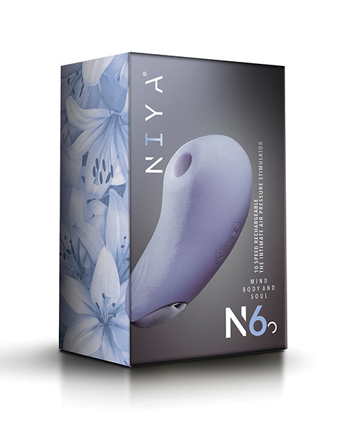 Niya 6 Stimulator: Sustainable Pleasure in Cornflower - featured product image.