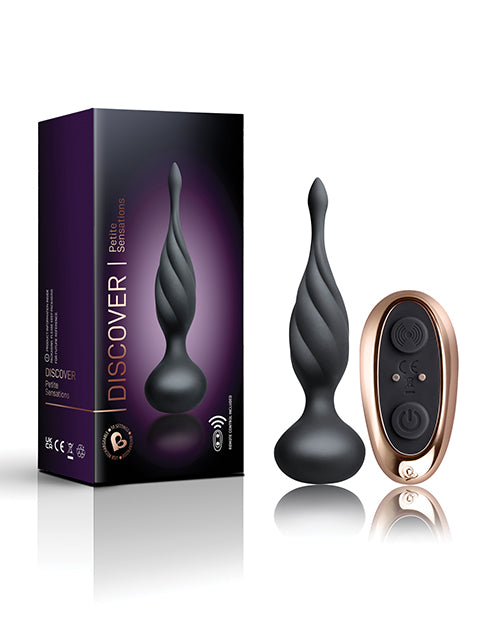 Rocks Off Petite Sensations Discover Plug: 10 Vibration Levels, Remote Control, Body-Safe Silicone - featured product image.