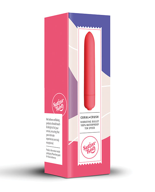 Rocks Off Sugar Boo Coral Crush Vibrating Bullet - 10 Sensations - featured product image.
