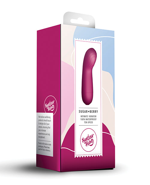 Vibrador Punto G SugarBoo Sugar Berry - Rosa: 10 Sensaciones, Toque Lujoso, Resistente al agua 💦 Product Image.