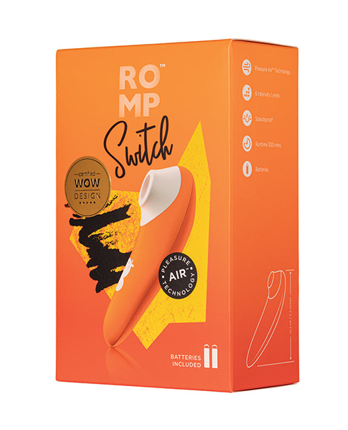 ROMP Switch X Clitoral Vibrator: Intense Pleasure in Vibrant Orange - featured product image.
