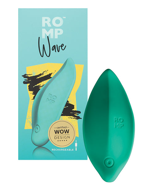 ROMP Wave Lay on Vibrator - Mint: Deep Clitoral Stimulation & Whisper-Quiet Pleasure - featured product image.