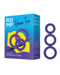 ROMP Remix 三重奏紫色陰莖環套裝 - 增強性能和愉悅感