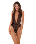 Sultry Black Plunge Teddy