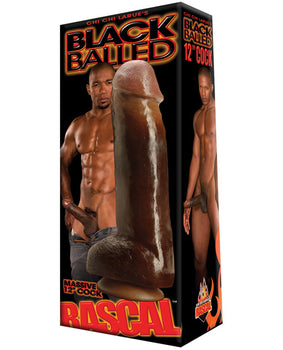 Rascal Black Balled 12" Cock with Balls - Intense, Realistic, Versatile - Featured Product Image