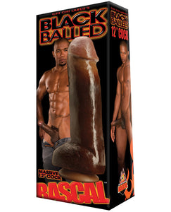 Rascal Black Balled 12" Cock with Balls - The Ultimate Pleasure Companion