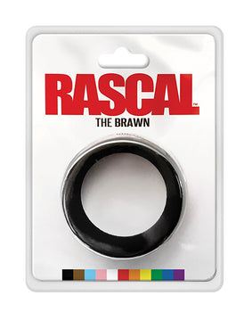 Rascal The Brawn 黑色矽膠陰莖環 - Featured Product Image