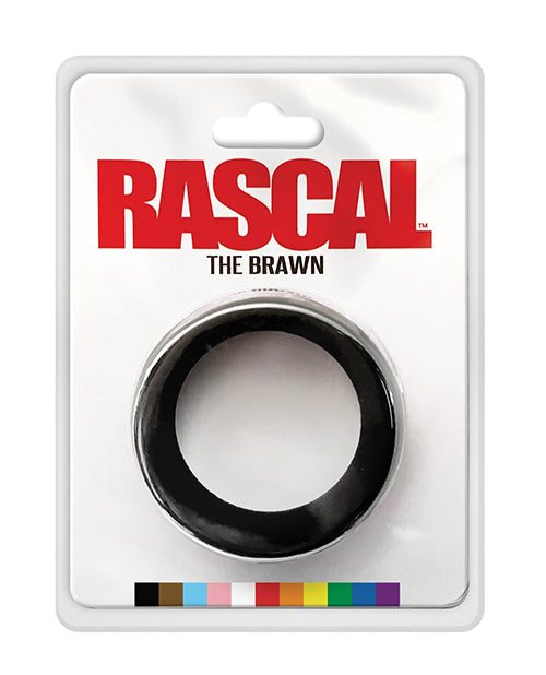 Rascal The Brawn 黑色矽膠陰莖環 - featured product image.