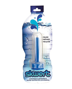 Skwert Water Bottle Enema - Blue: Your Portable Partner in Cleanliness