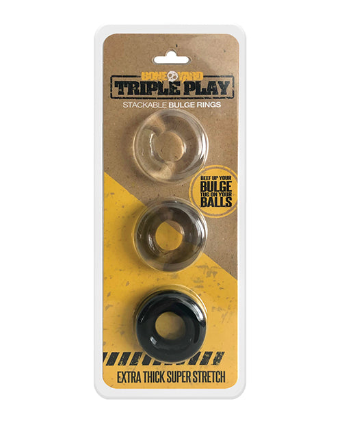 Boneyard Triple Play Cock Ring: Versatile, Powerful, Safe Product Image.
