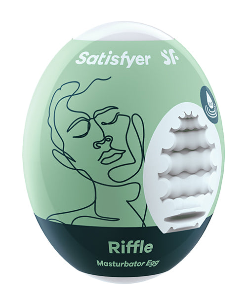 Satisfyer Masturbator Egg Riffle: Realistic Feel, Unique Sensations Product Image.