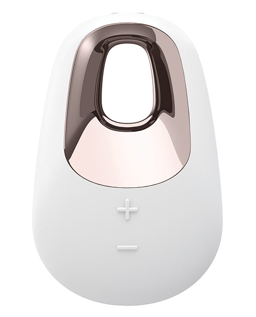 Satisfyer White Temptation: Luxury Oval Vibrator - featured product image.