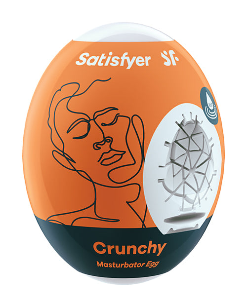 Satisfyer Crunchy Cyber-Skin Masturbator Egg - featured product image.