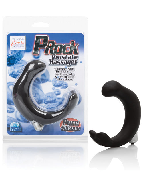 Masajeador de próstata P-Rock Black: estimulación dual y vibraciones potentes - featured product image.