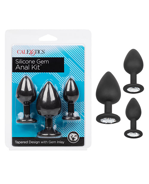 Luxurious Silicone Gem Anal Exerciser Kit - featured product image.