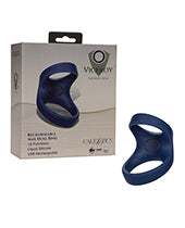 Viceroy Navy Dual Ring: Ultimate Pleasure Enhancer Product Image.