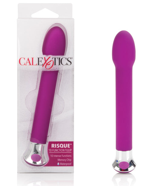 Shop for the Cal Exotics Risque Tulip - 10 Function Slim Vibrator at My Ruby Lips