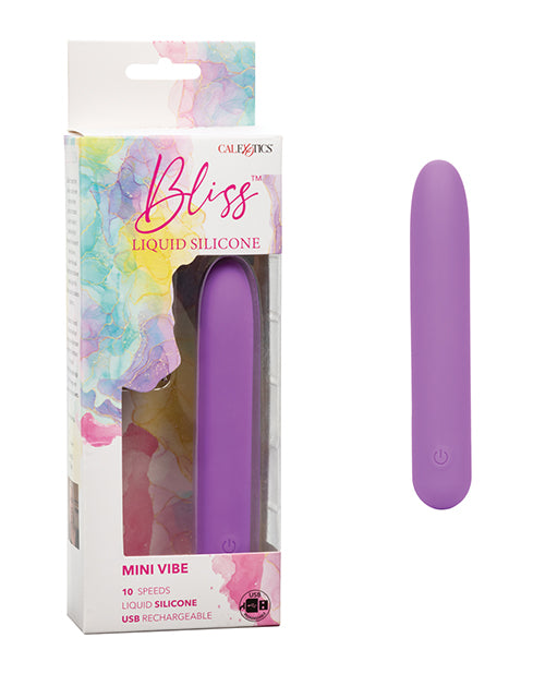 Bliss Liquid Silicone Mini Vibe: Luxurious On-The-Go Pleasure Product Image.