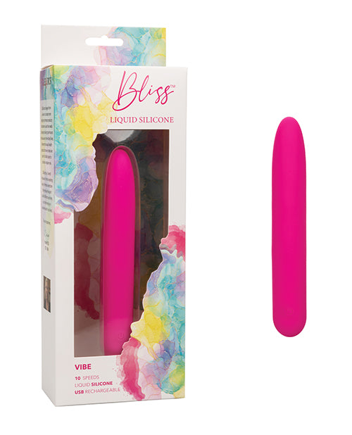 Bliss Liquid Silicone Vibe - Pink: 10-Speed Pleasure Paradise - featured product image.