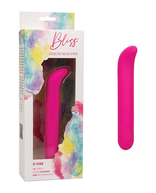 Bliss Pink Liquid Silicone G Vibe - 10 Speeds: Ultimate Pleasure Companion Product Image.