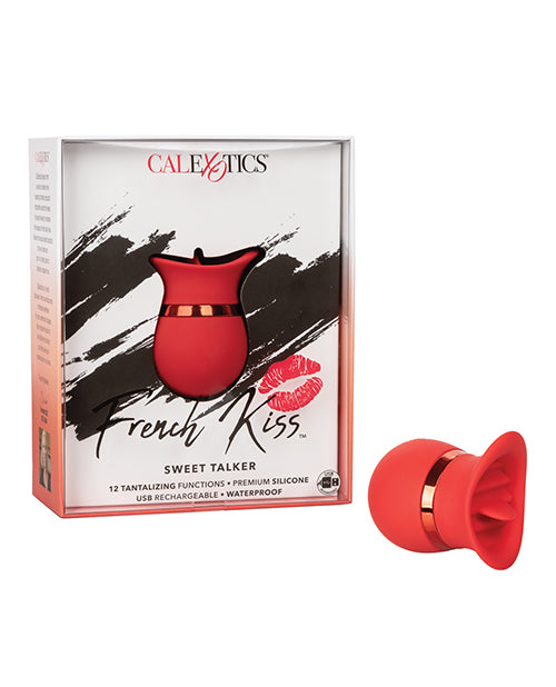 French Kiss Sweet Talker - Rojo: Juguete de placer con 12 funciones - featured product image.
