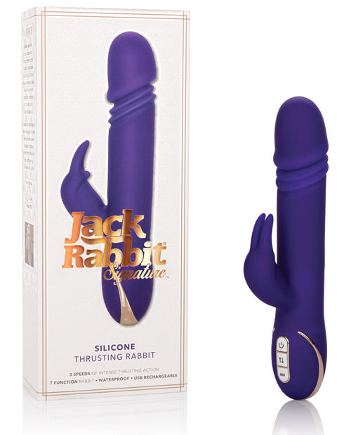 Jack Rabbit Signature Silicone Thrusting Rabbit - Purple Product Image.