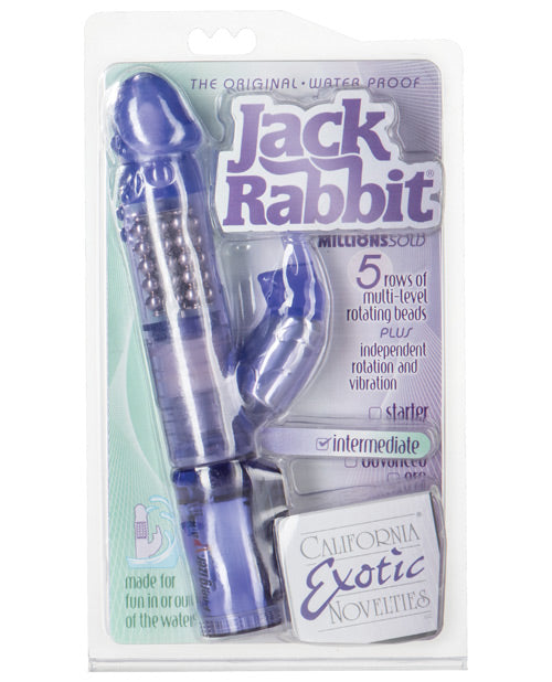 Intense Pleasure Guaranteed: Waterproof Jack Rabbit with Floating Beads - featured product image.