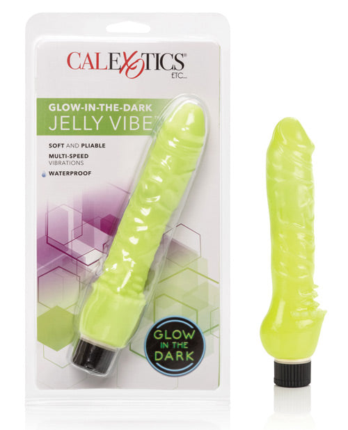 Vibrador de placer de gelatina que brilla en la oscuridad - featured product image.