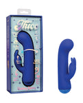 Thicc Chubby Bunny - Blue Dual Motor Massager