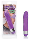 Vibrador Buddy de silicona Shane's World - Púrpura: intenso, compacto, resistente al agua