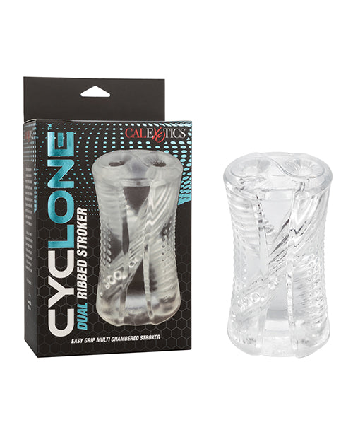 Cyclone Dual Ribbed Stroker: torbellino de placer intenso - featured product image.