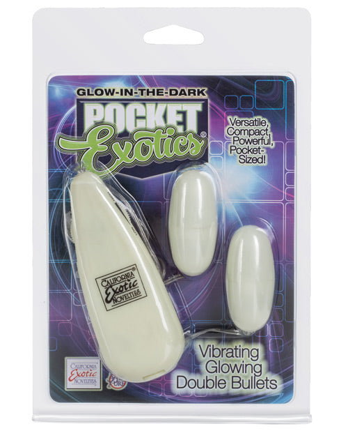 Glow In The Dark Double Bullet Vibrators - featured product image.