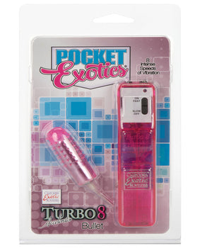 Pocket Exotics Turbo 8 Accelerator Bullet - Pink: Intense Pleasure Guaranteed - Featured Product Image