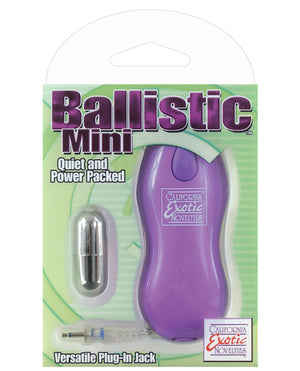 Ballistic Mini 2-Speed Vibrating Bullet - Purple Controller