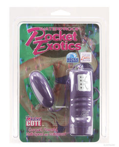 Pocket Exotics Waterproof Bullet in Purple - 4-Speed Pleasure Power