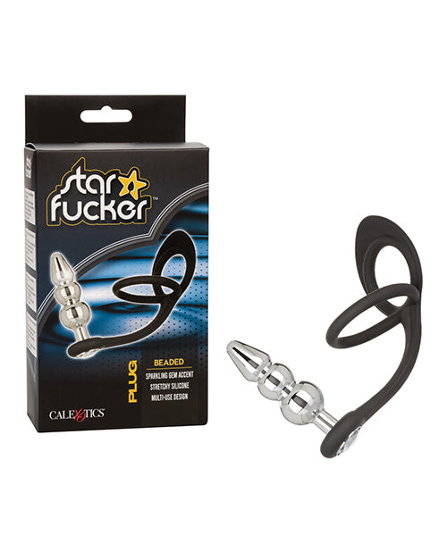 Plug con gema con cuentas Star Fucker y potenciador de silicona - featured product image.