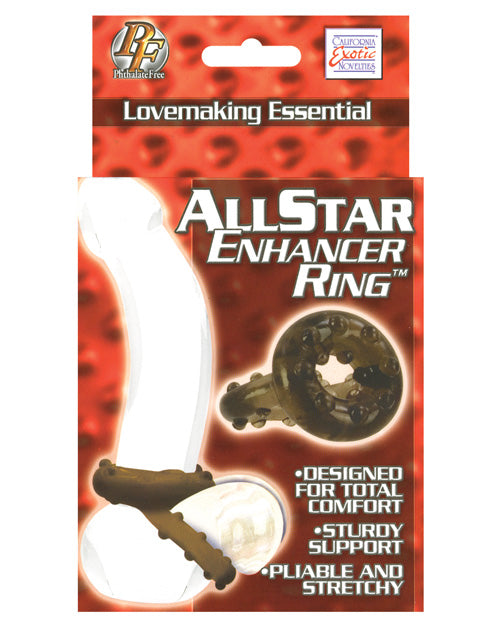 All Star Enhancer Ring - Smoke: Peak Performance Pleasure Product Image.