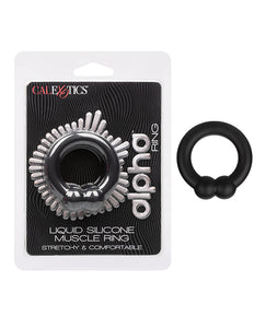 Alpha Black Liquid Silicone Muscle Ring