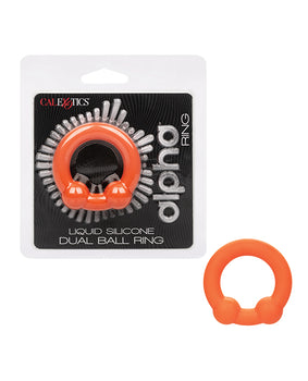 Alpha Liquid Silicone Dual Ball Ring: Heightened Pleasure Mastery - Featured Product Image