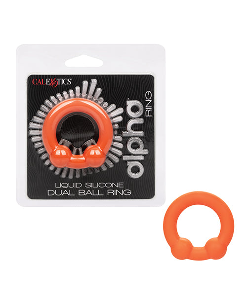 Alpha Liquid Silicone Dual Ball Ring: Heightened Pleasure Mastery - featured product image.