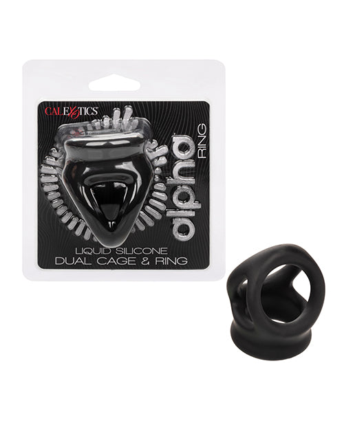 Alpha Liquid Silicone Dual Cage & Ring: Explosive Pleasure Enhancer Product Image.