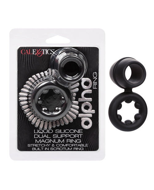 Alpha Liquid Silicone Dual Magnum Ring - Ultimate Pleasure Enhancer Product Image.