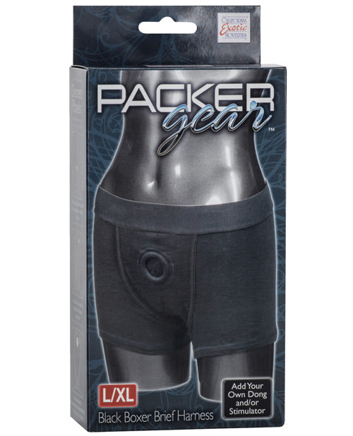 Packer Gear Black Boxer Harness: Embrace Style and Sensation - featured product image.