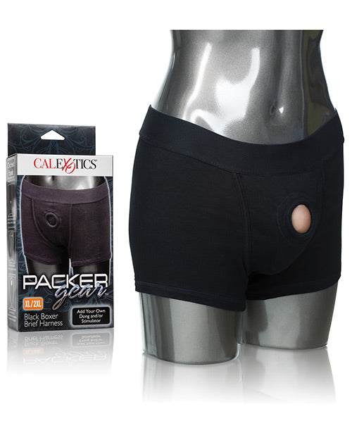 Packer Gear Black Boxer Harness Product Image.