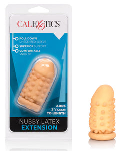 Ivory Latex Nubby Extension for Heightened Pleasure